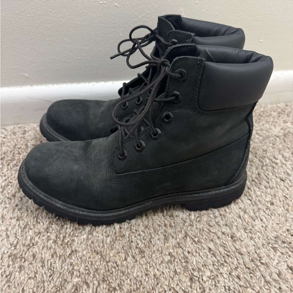 Timberland Black Lace Up Women's Boots
